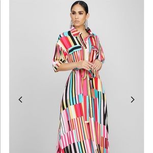 Lay it on the line maxi dress (Pink)